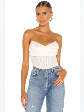 Revolve NBD size XS Hailee Bustier Top in Ivory